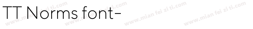 TT Norms font字体转换